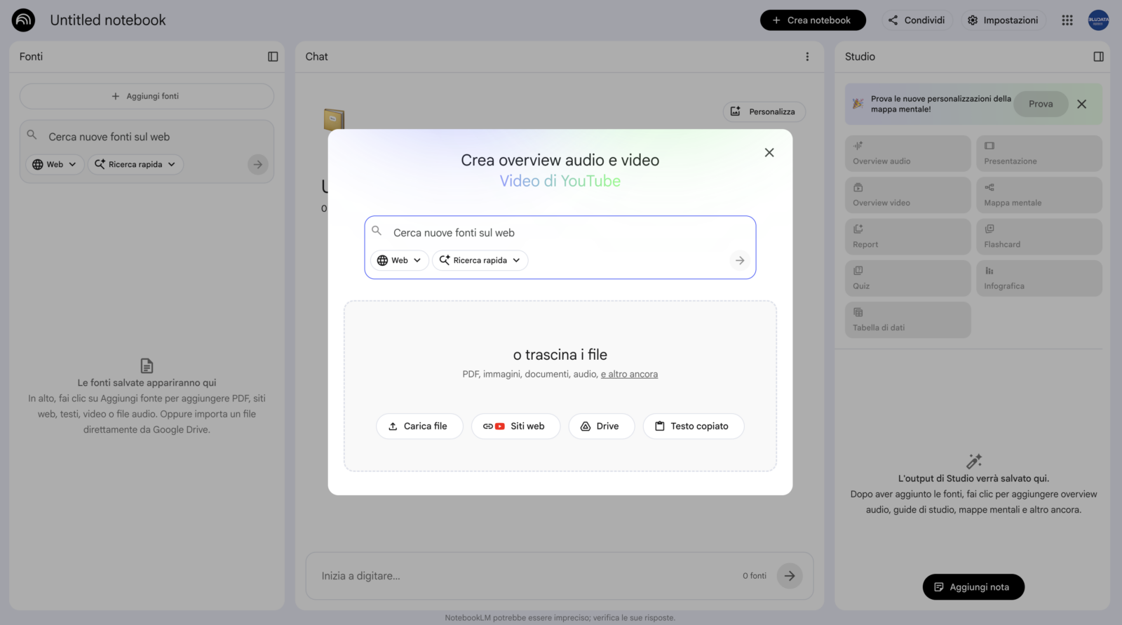 notebooklm-crea-nuovo